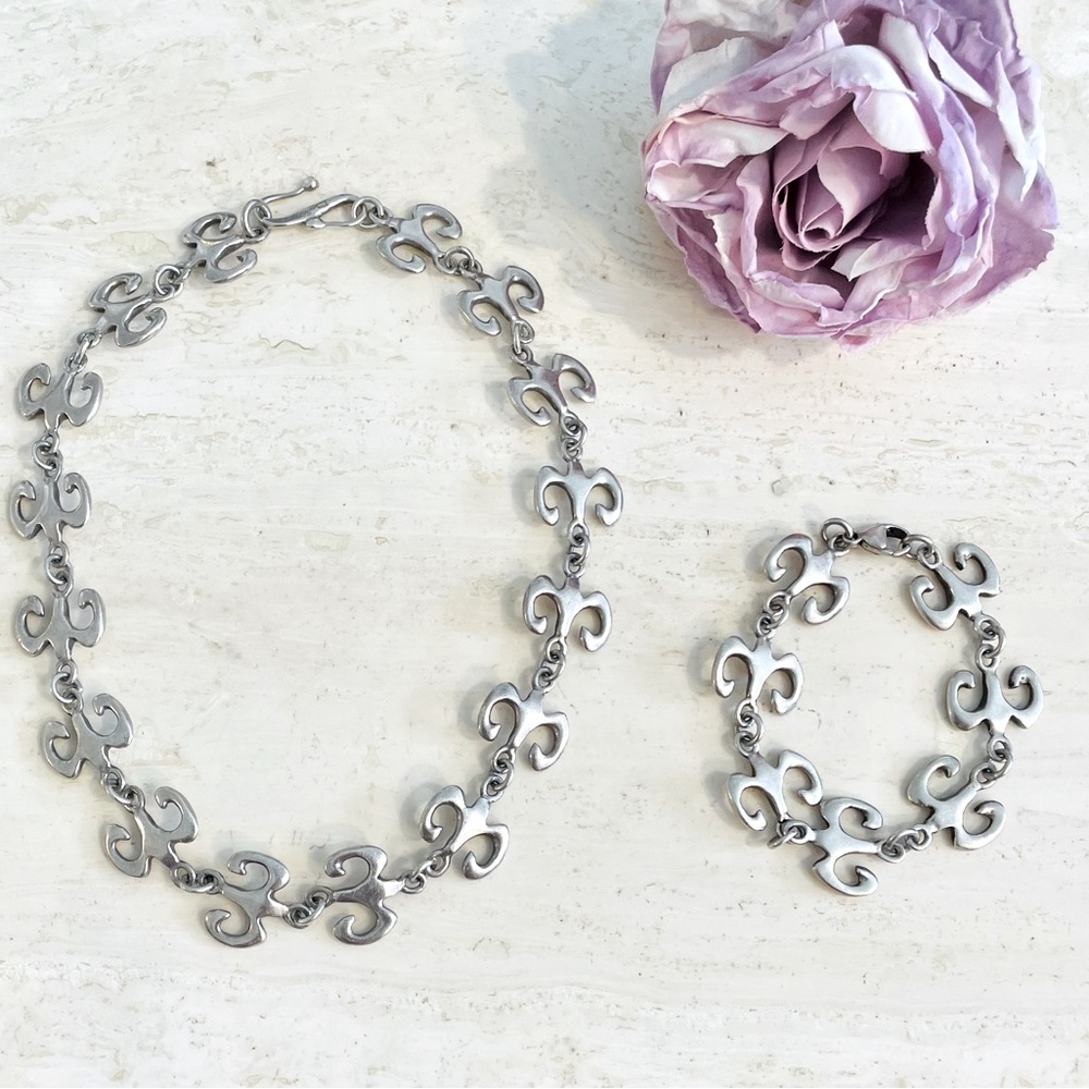 Necklace/ Bracelet Set. Sterling silver. Robert Lee Morris. Stunning. Rare.